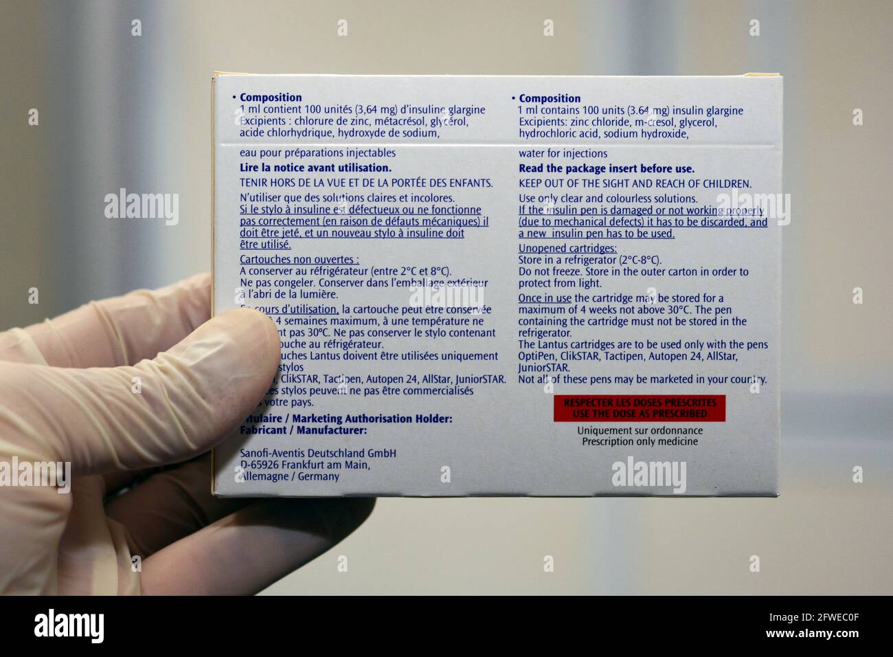 Lantus (insulin glargine injection) 100 Units cartridge is indicated in