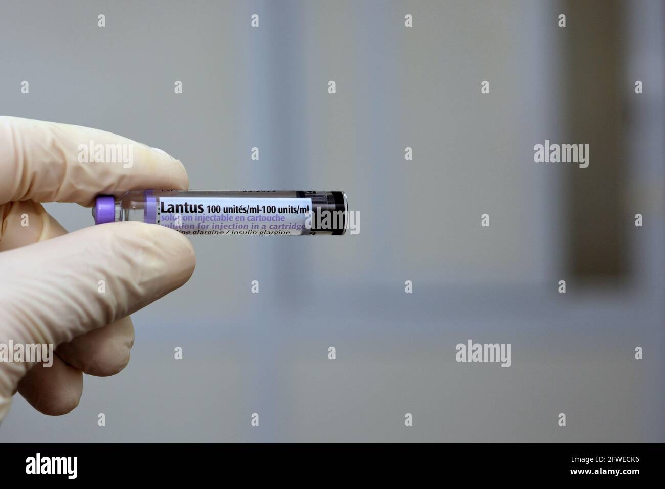 Lantus (insulin glargine injection) 100 Units cartridge is indicated in