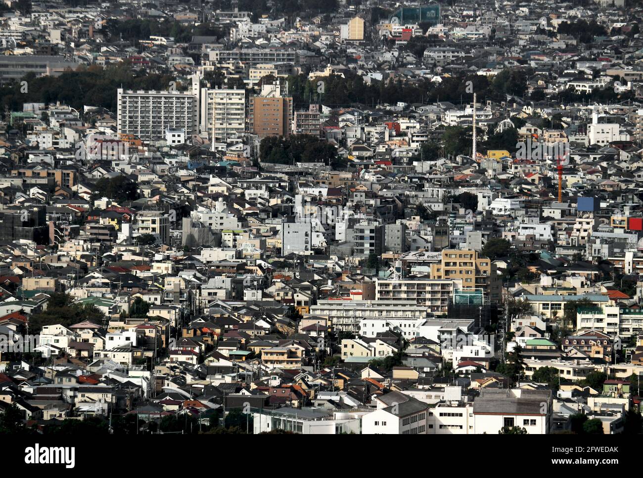 View of residential area in Tokyo Stock Photo