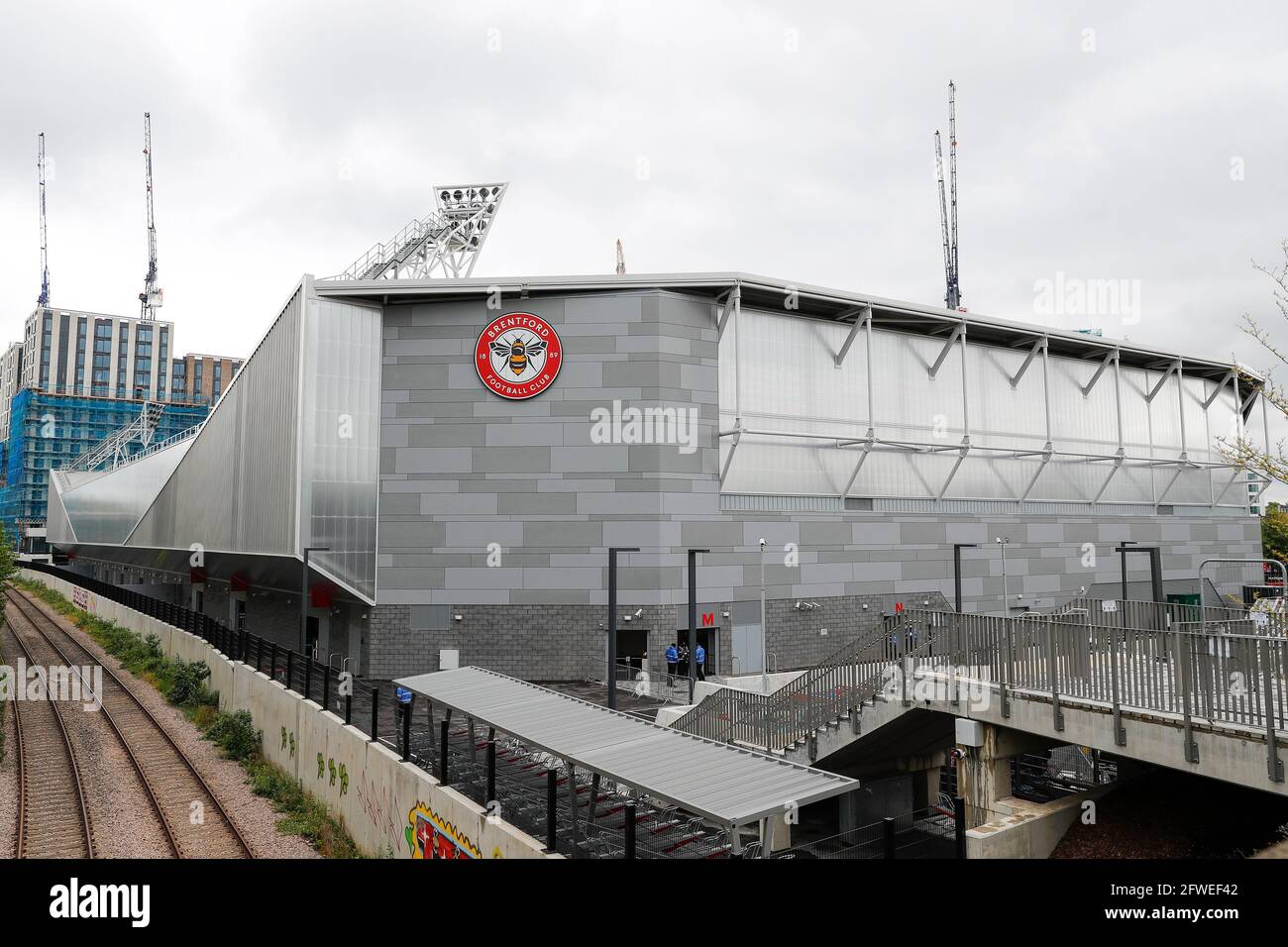 Brentford Community Stadium, London, UK. 22nd May, 2021. English Football League Championship Football, Playoff, Brentford FC versus Bournemouth; General view of outside Brentford Community Stadium Credit: Action Plus Sports/Alamy Live News Stock Photo