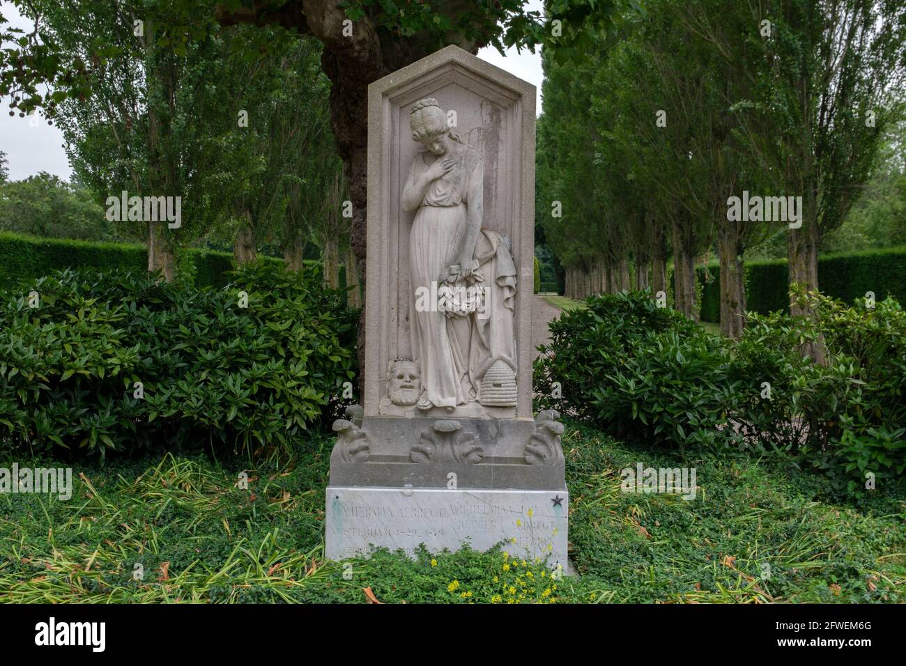 Tombstone Jan Albregt At Amsterdam The Netherlands 11-7-2019 Stock Photo