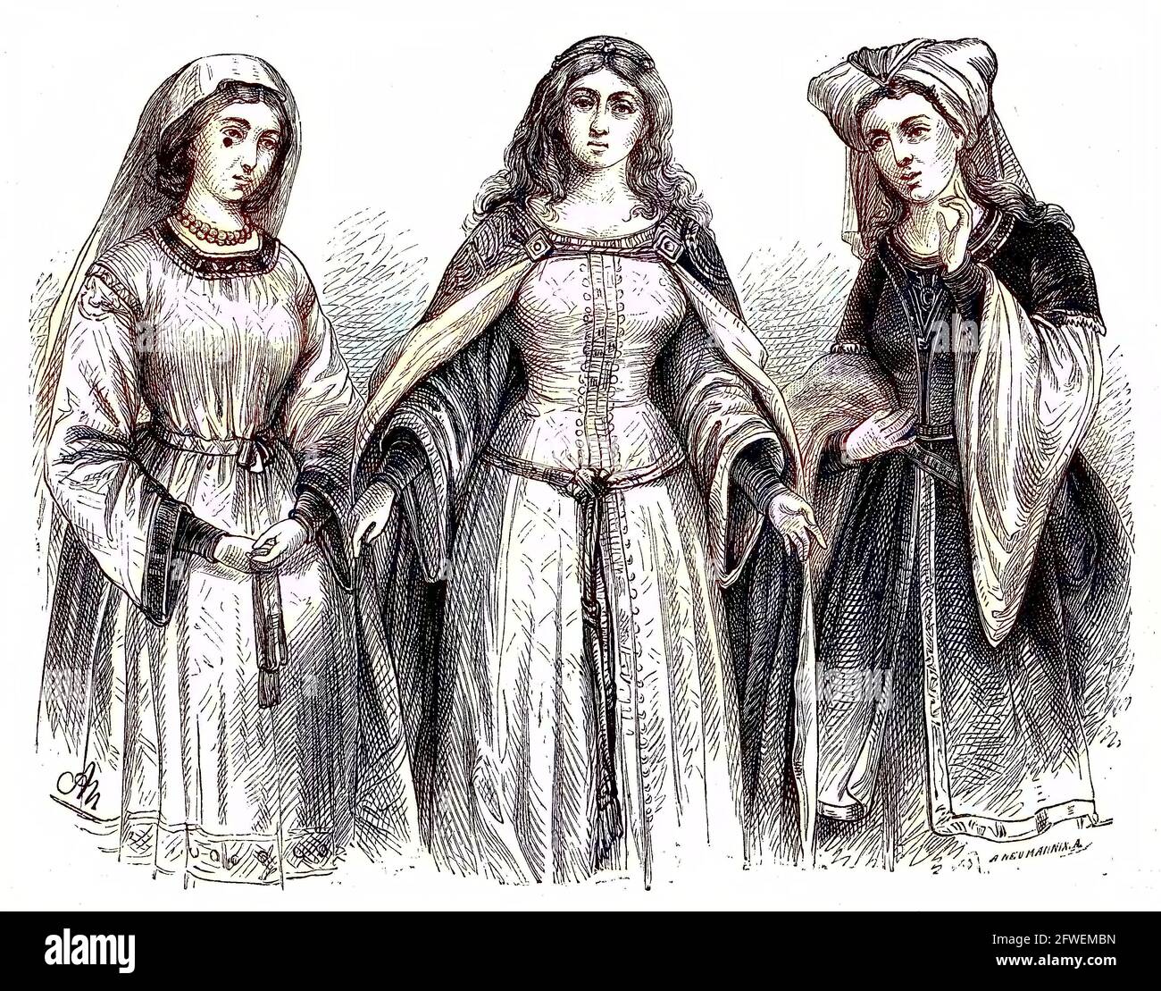 Medieval womens costume hi res stock photography and images Alamy