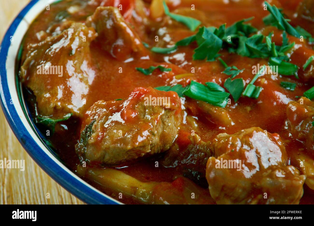 Daube provencale French stew made with inexpensive beef braised[2] in wine, vegetables, garlic