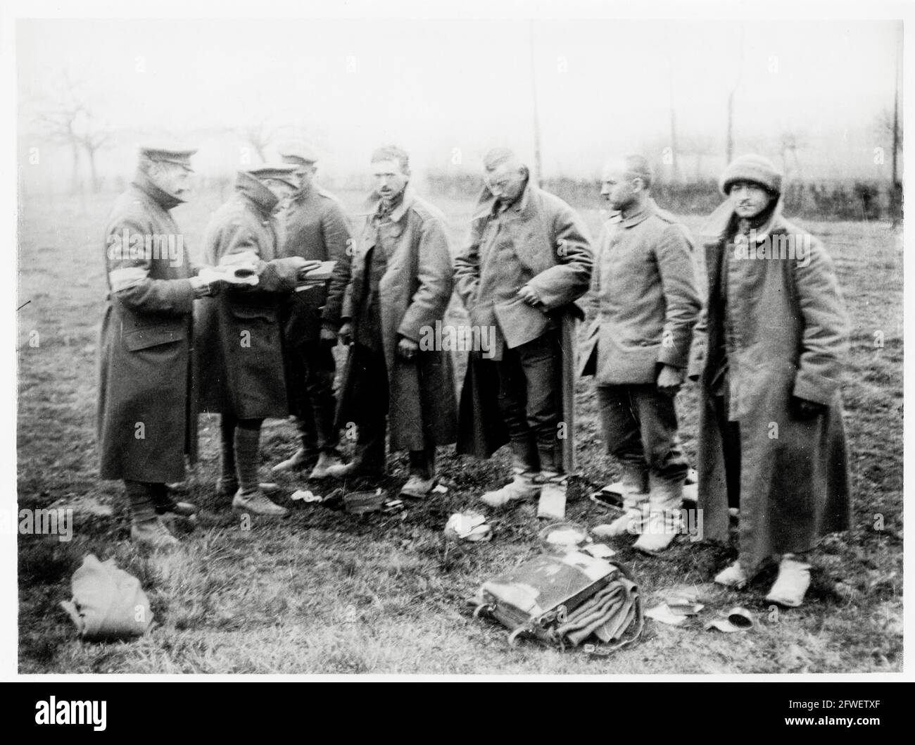 World War One, WWI, Western Front - Newly captured German prisoners ...