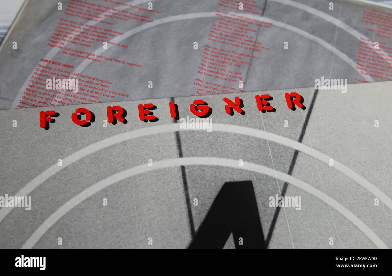 Foreigner band cover hi-res stock photography and images - Alamy