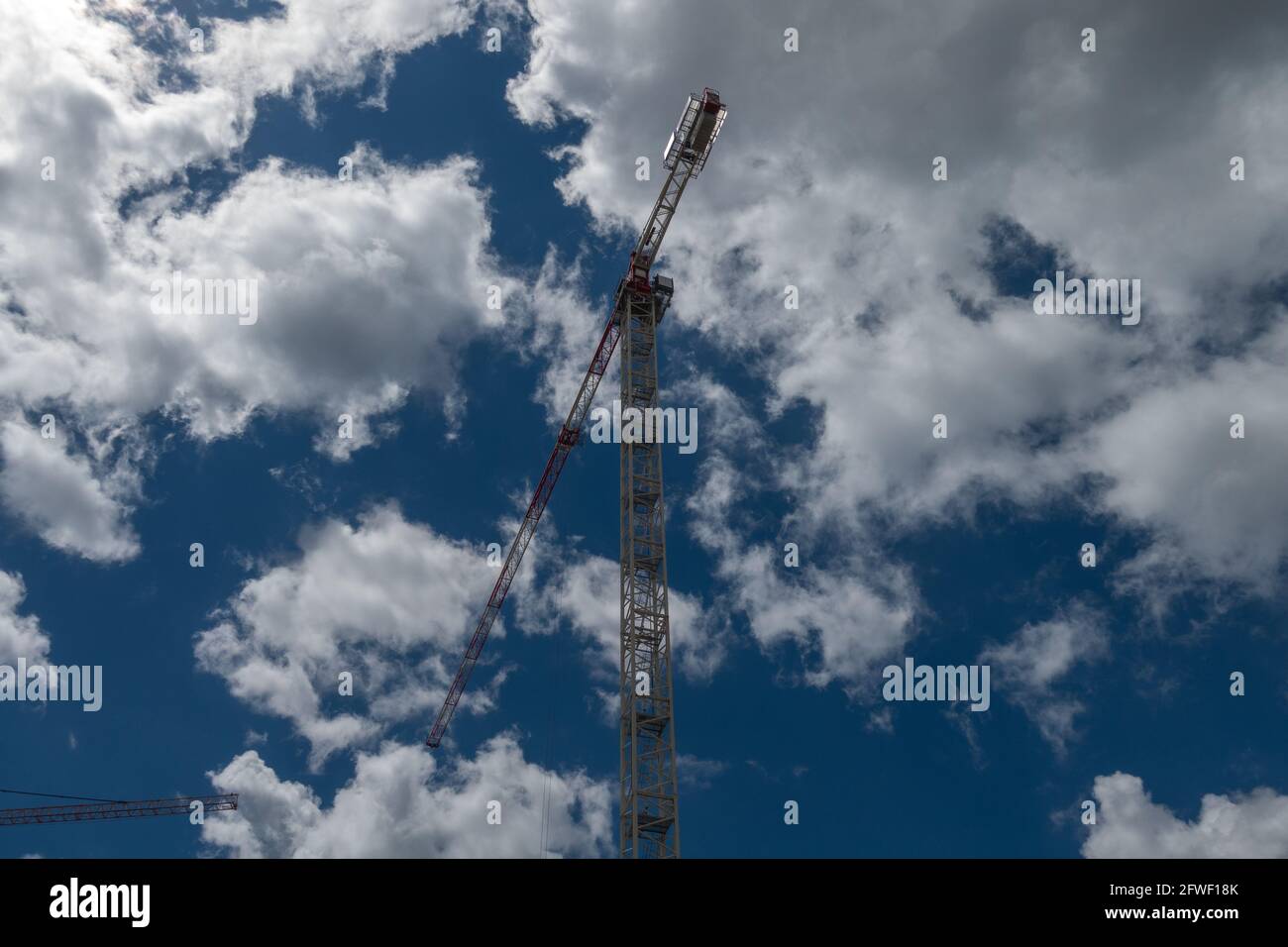 Baukran . Building crane Stock Photo