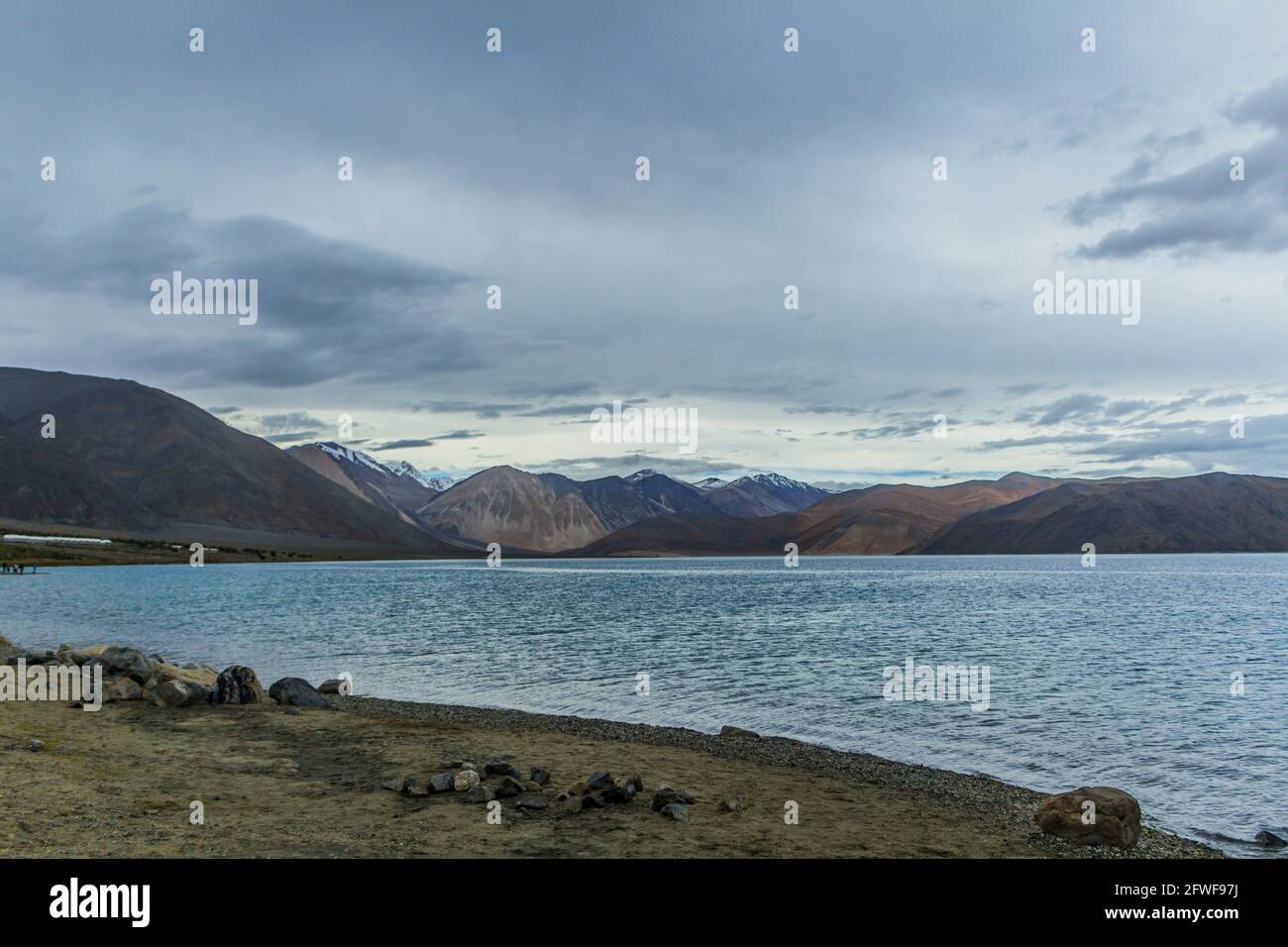 Pangong Lake, Famous lake in Ladakh Stock Photo Alamy