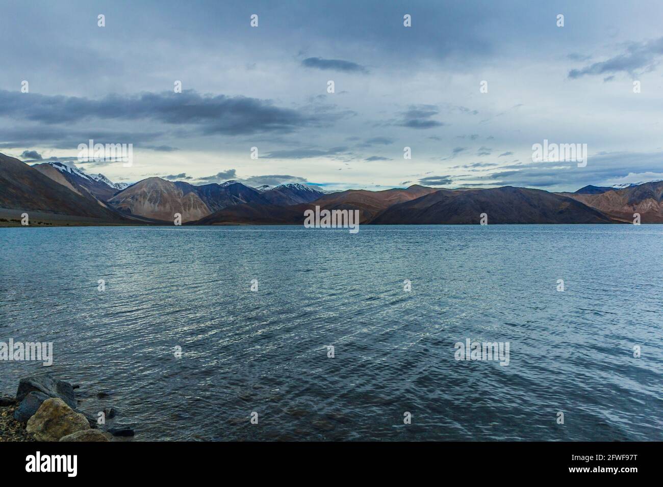 Pangong Lake, Famous lake in Ladakh Stock Photo Alamy