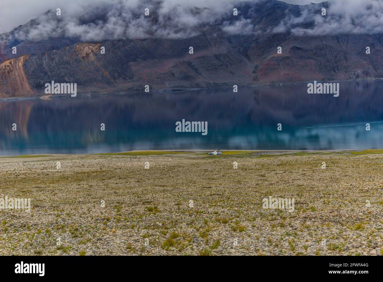 Pangong Lake, Famous lake in Ladakh Stock Photo Alamy