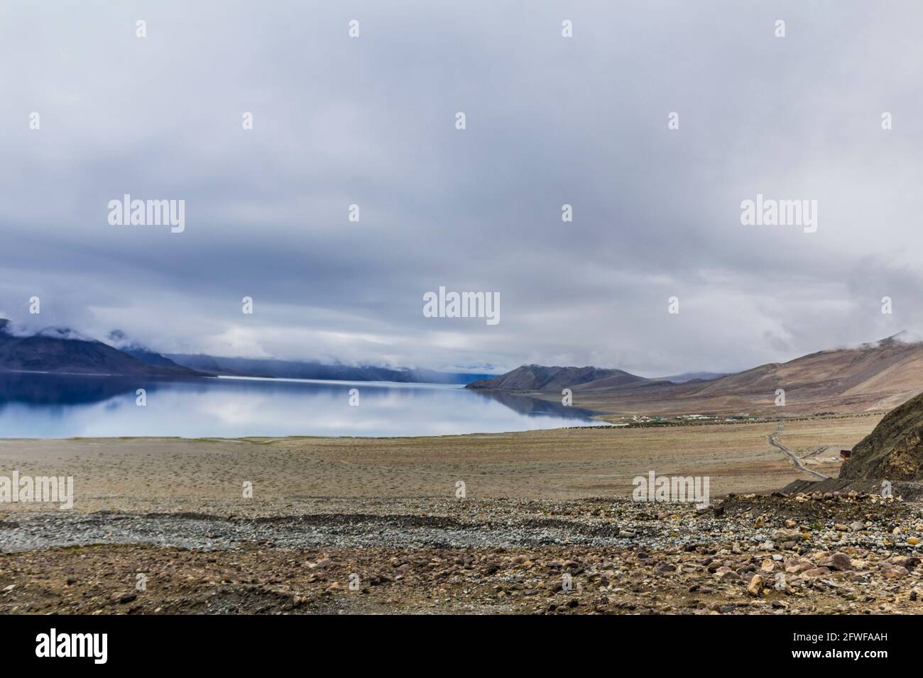 Pangong Lake, Famous lake in Ladakh Stock Photo Alamy