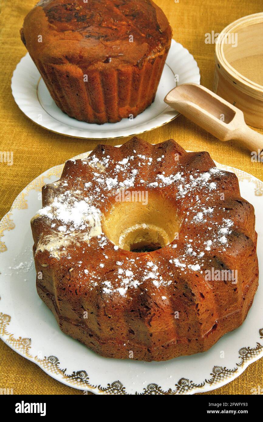 Yeast cake. Stock Photo