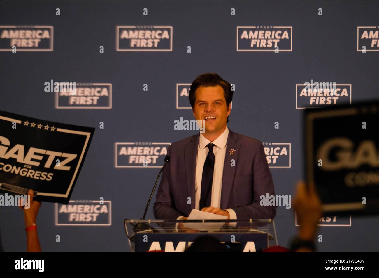 Mesa, Arizona, USA. 22nd May, 2021. America First tour comes to Mesa