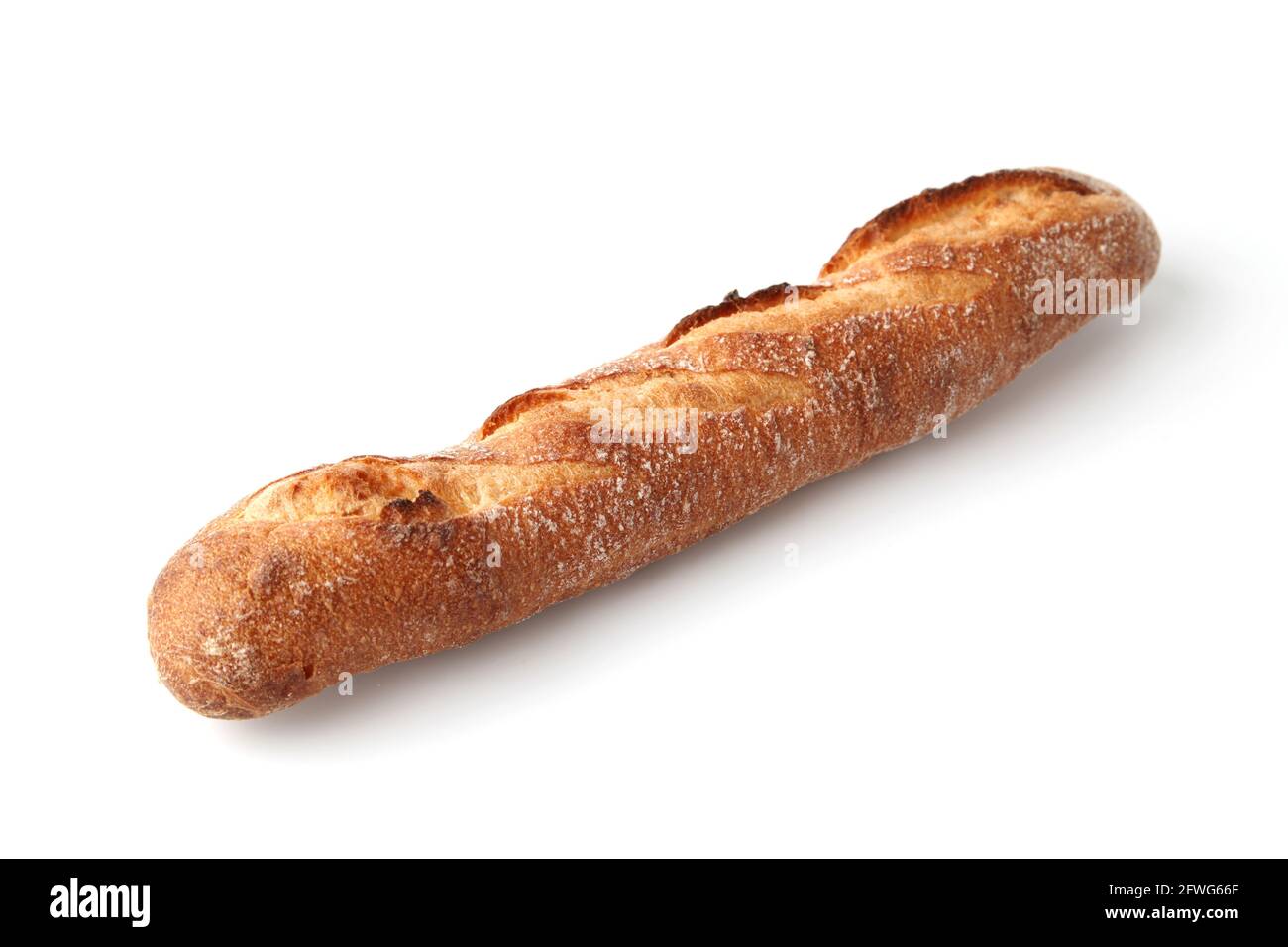 baguette french bread pan isolated on white background Stock Photo - Alamy
