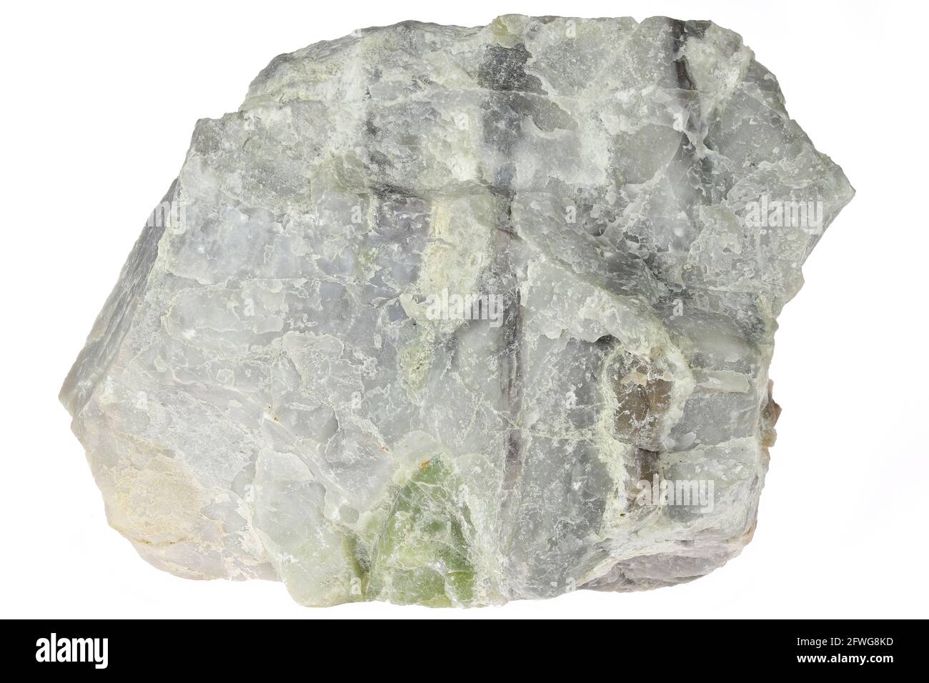 Scottish marble from Torrin, Isle of Skye isolated on white background Stock Photo