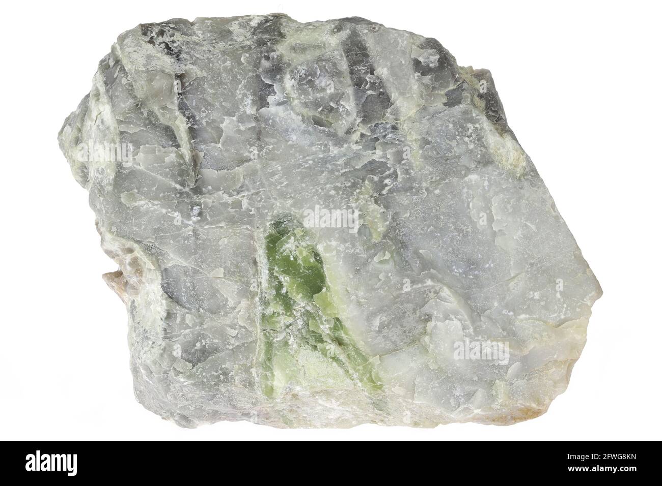 Scottish marble from Torrin, Isle of Skye isolated on white background Stock Photo