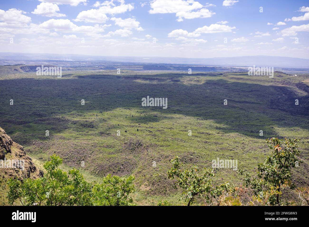 Menengai Crater View Point Nakuru City County Kenya Stock Photo