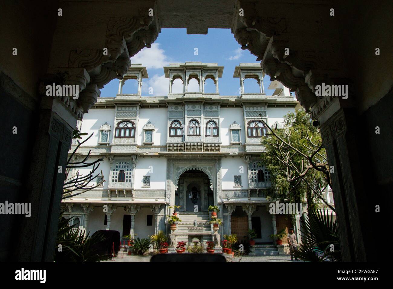 Amet Haveli hotel, Udaipur Rajasthan Stock Photo