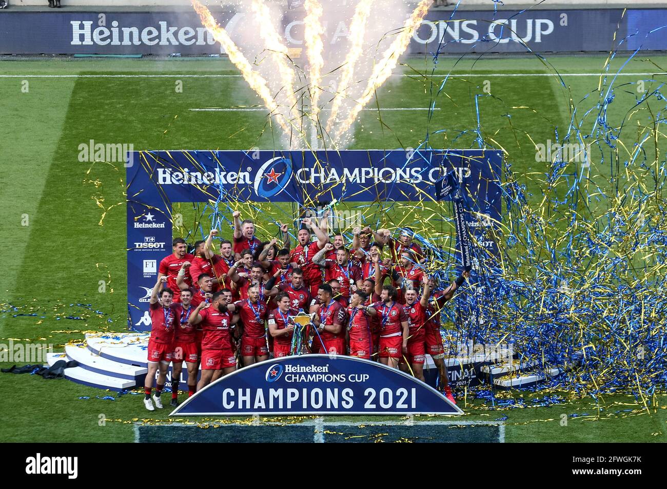 London, England, 22nd May 2021, Rugby Union, Heineken Champions Cup Final, La Rochelle v Toulouse, Twickenham, 2021, 22/05/2021 CreditPaul Harding/Alamy Live News Stock Photo