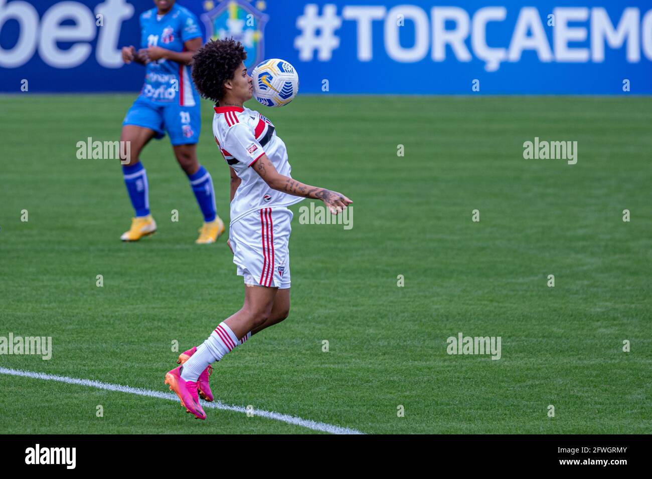 Cotia, Brazil. 22nd May, 2021. The referee Daiane Caroline Muniz in the  match between São Paulo X Napoli, valid for the 9th round of the Brazilian  Series A1 Championship of 2021 for