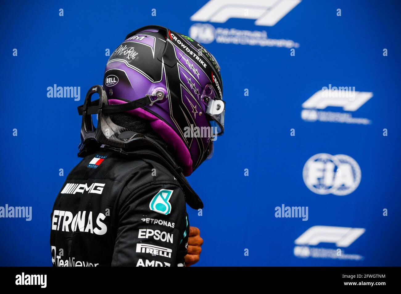 HAMILTON Lewis (gbr), Mercedes AMG F1 GP W12 E Performance, portrait during the 2021 Formula One World Championship, Grand Prix of Monaco from on May 20 to 23 in Monaco - Photo Florent Gooden / DPPI Stock Photo
