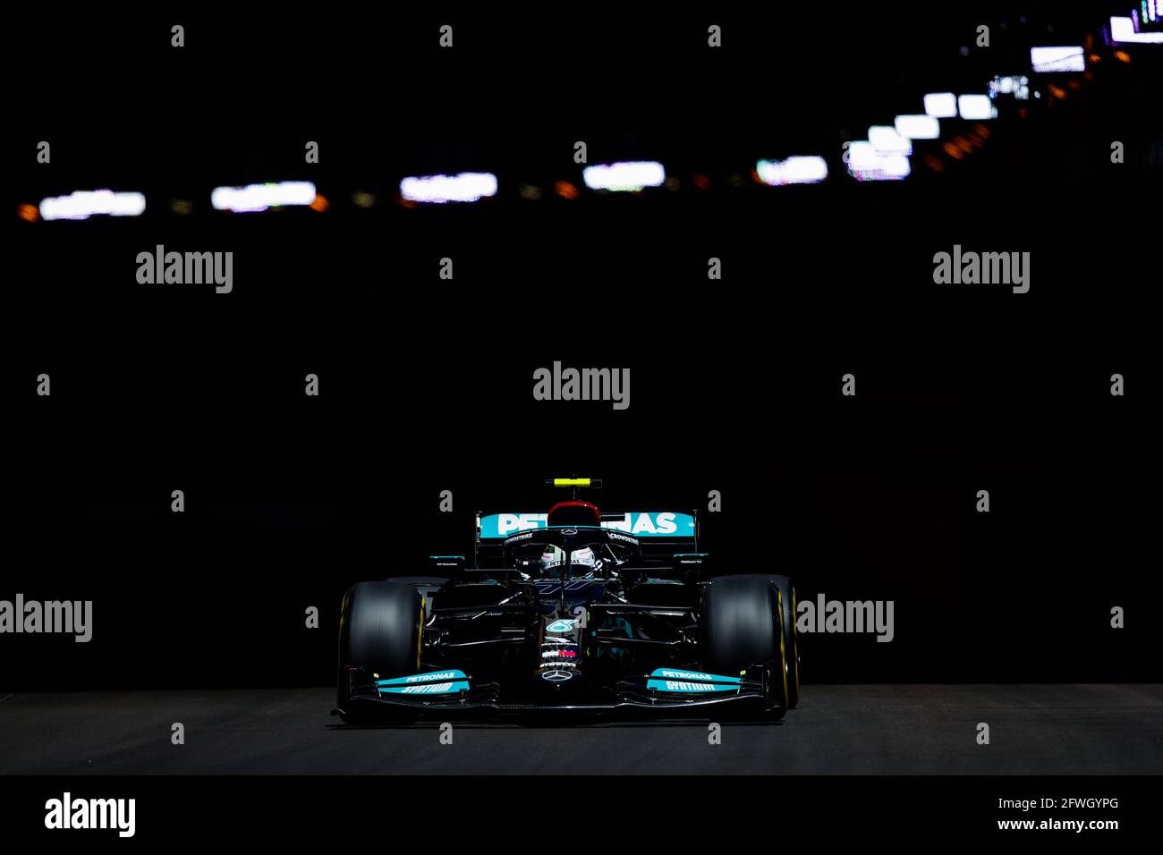 BOTTAS Valtteri (fin), Mercedes AMG F1 GP W12 E Performance, action during the 2021 Formula One World Championship, Grand Prix of Monaco from on May 20 to 23 in Monaco - Photo Florent Gooden / DPPI Stock Photo