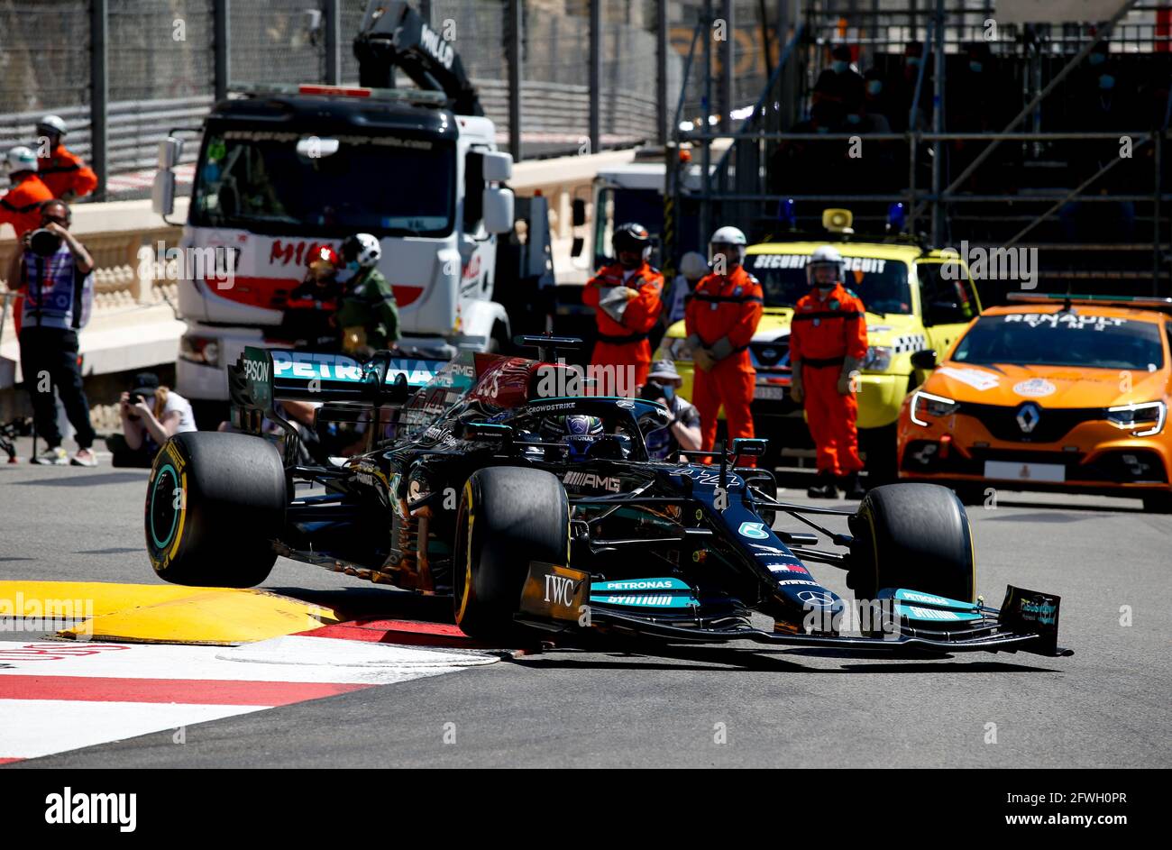 HAMILTON Lewis (gbr), Mercedes AMG F1 GP W12 E Performance, action during the 2021 Formula One World Championship, Grand Prix of Monaco from on May 20 to 23 in Monaco - Photo DPPI Stock Photo