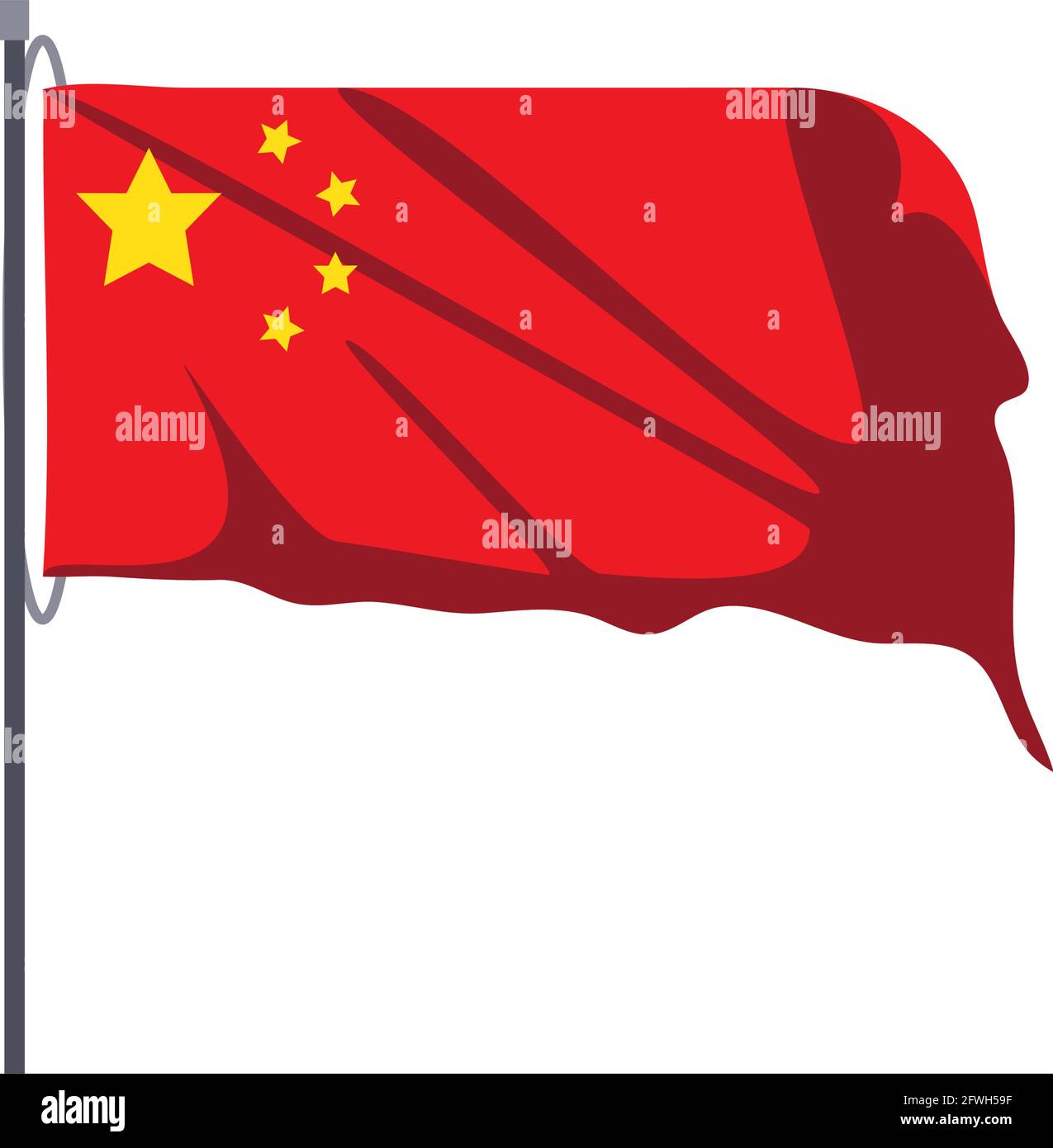 Chinese Waving Flag Stock Vector Image Art Alamy Chinese Waving Flag Stock Vector Image Art Alamy