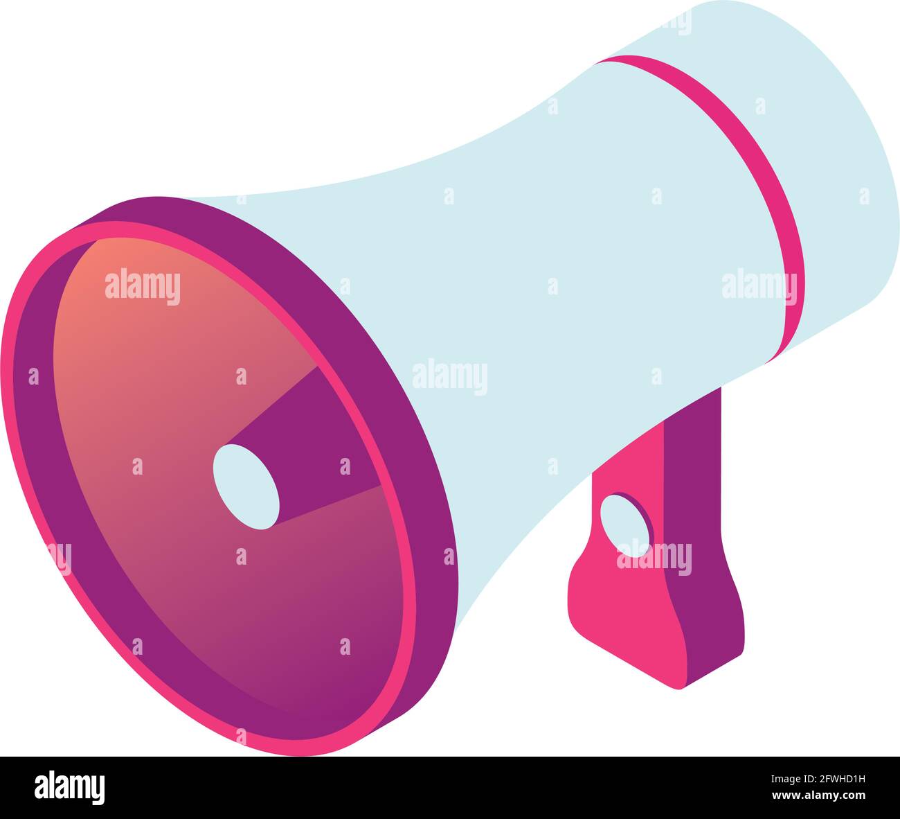 megaphone sound isometric style icon Stock Vector Image & Art - Alamy