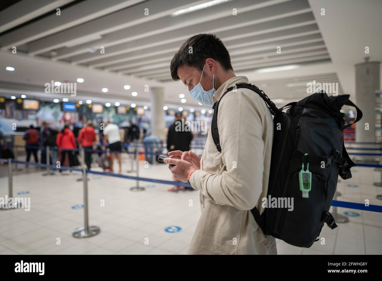 Flight rules during Covid19 pandemic only in protective face mask. New