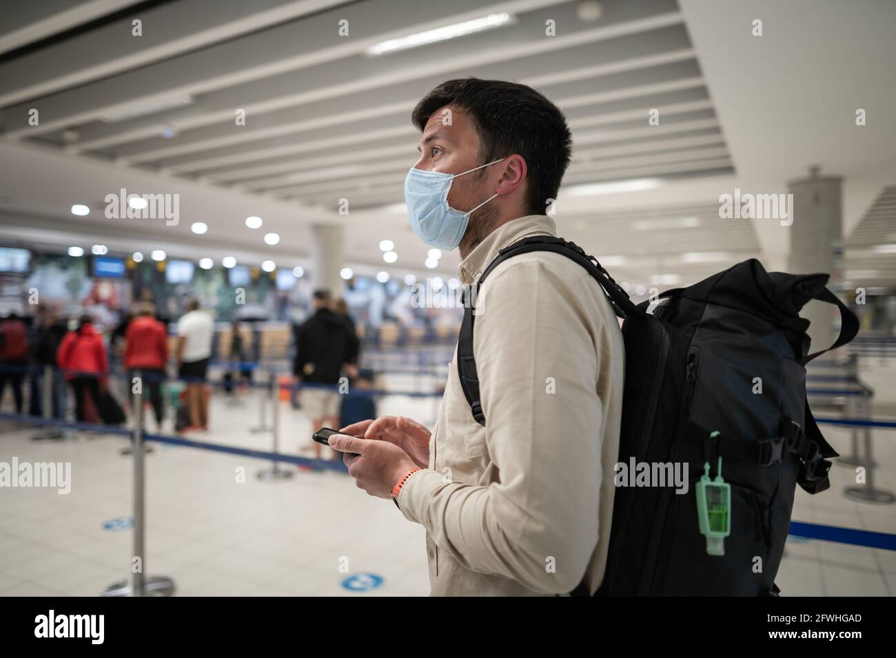 Flight rules during Covid19 pandemic only in protective face mask. New