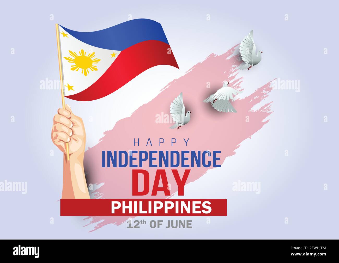 happy Independence day Philippines 12th June. vector illustration ...