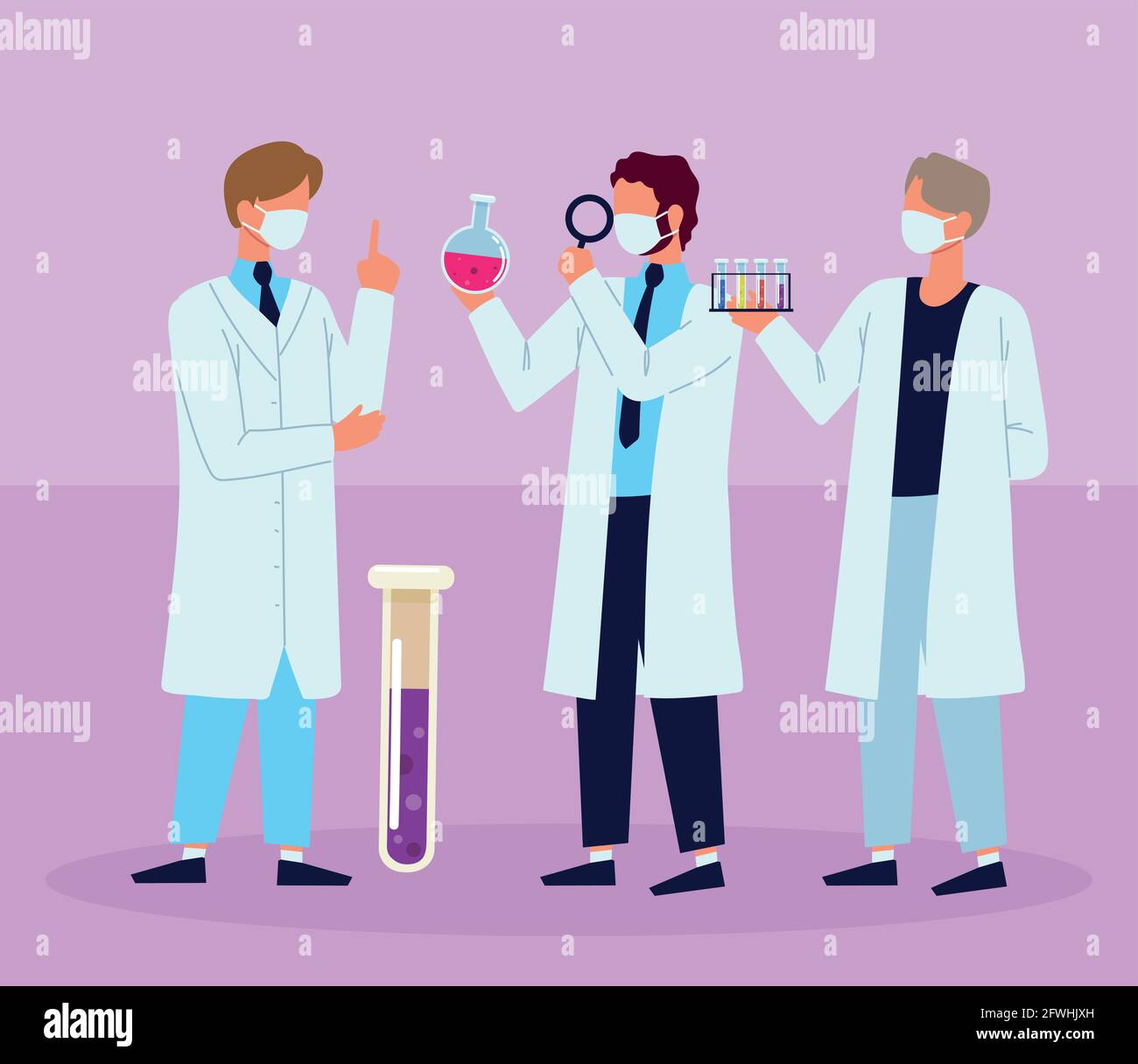 laboratory scientists working Stock Vector Image & Art - Alamy