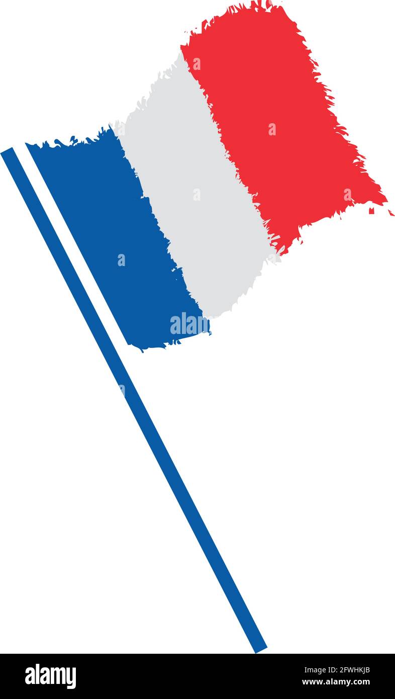 waving french flag Stock Vector Image & Art Alamy