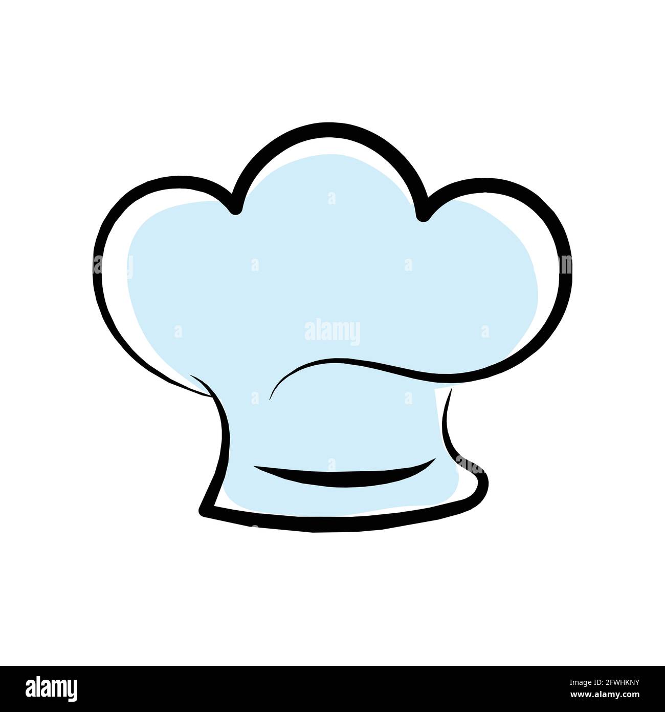 Chef hat logo vector isolated on white background Stock Vector