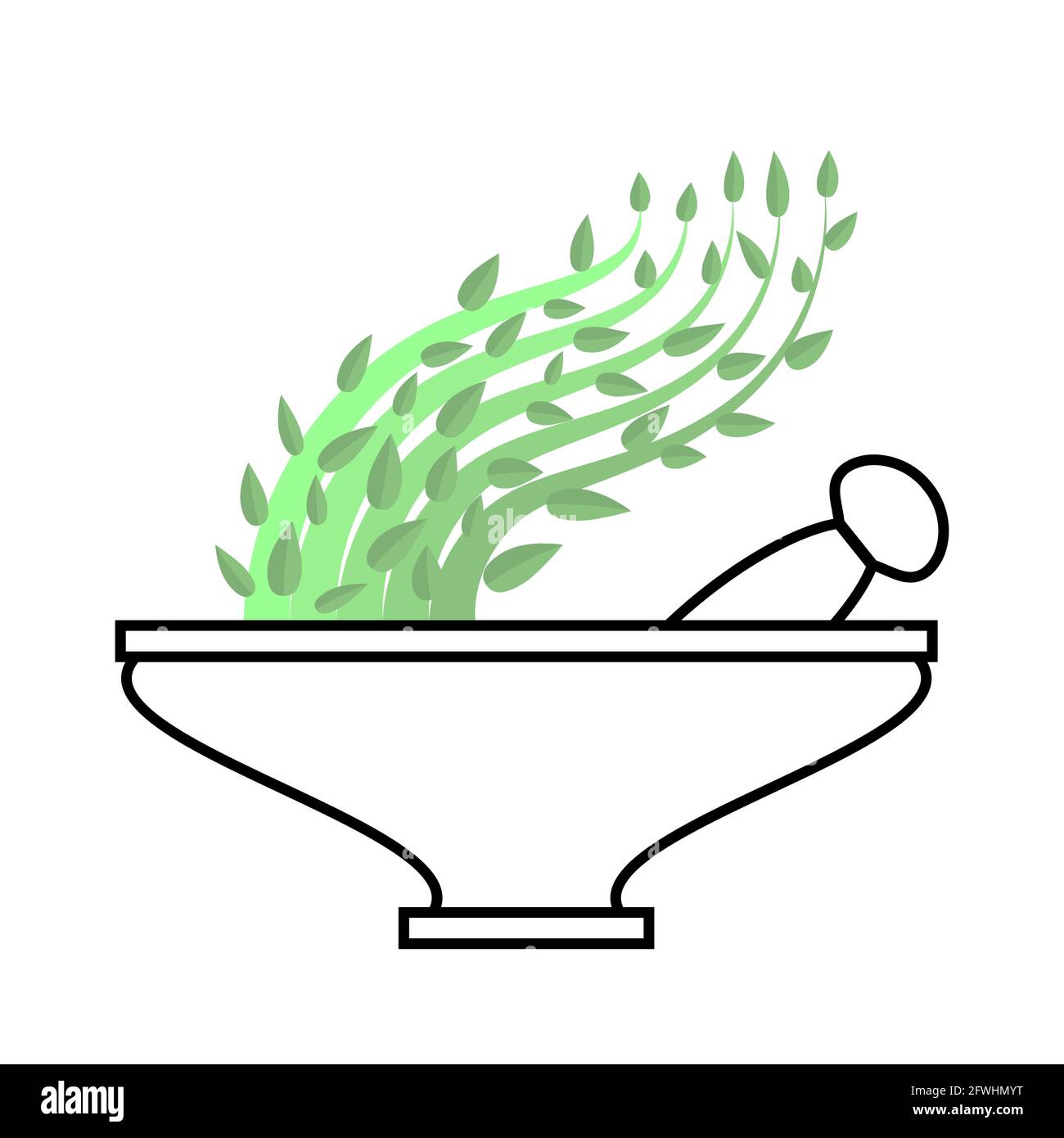Mortar Icon Silhouette Isolated on White Background Stock Vector