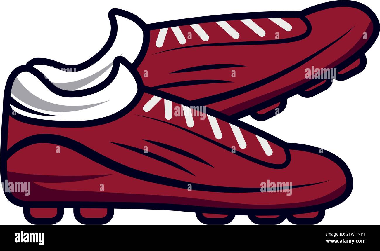 american football shoes equipment icon Stock Vector Image & Art - Alamy