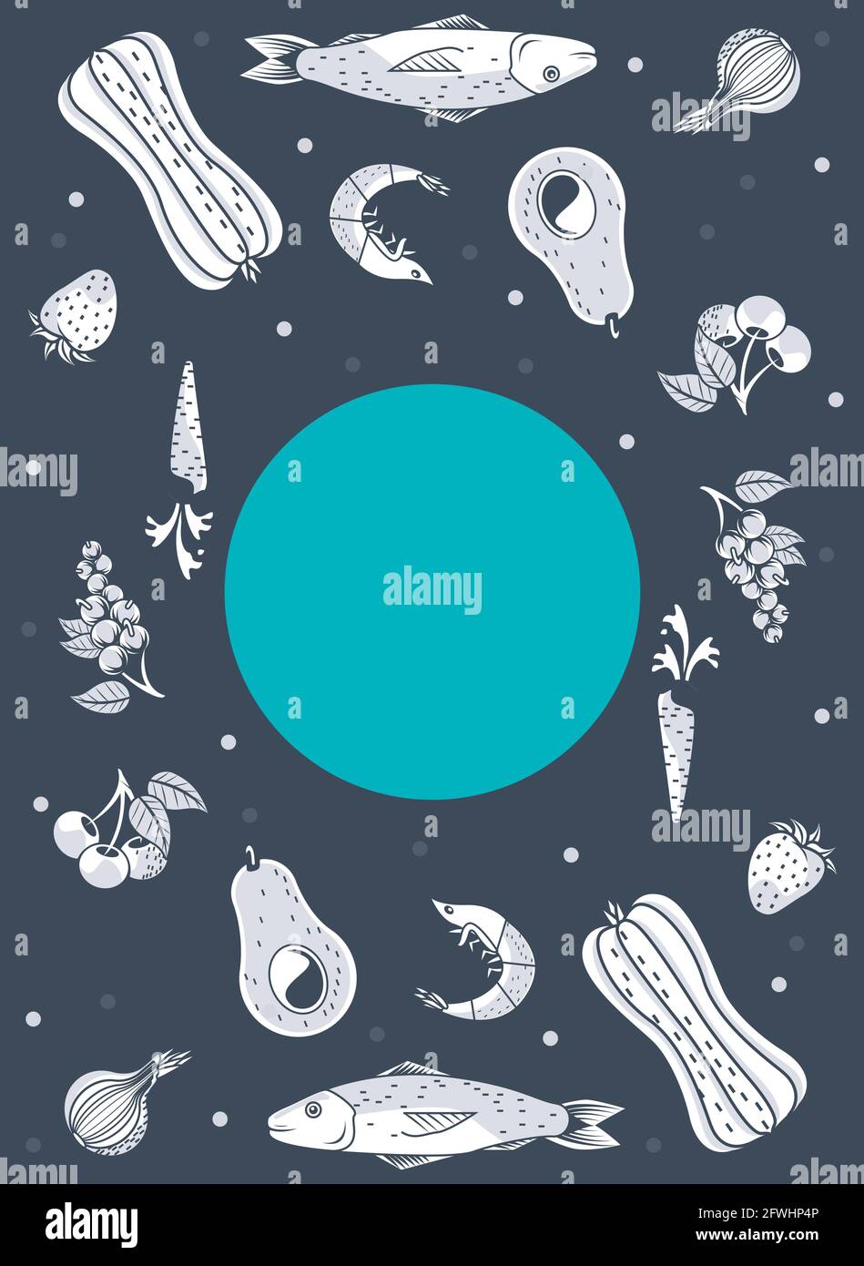 organic food poster Stock Vector Image & Art - Alamy