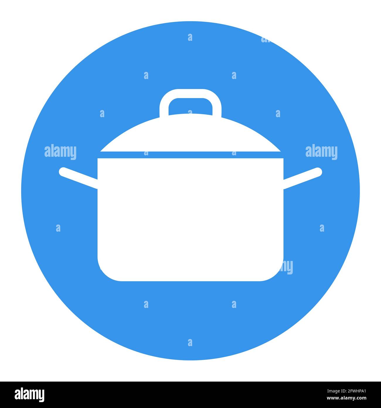 Cooking pot symbol, Stock vector