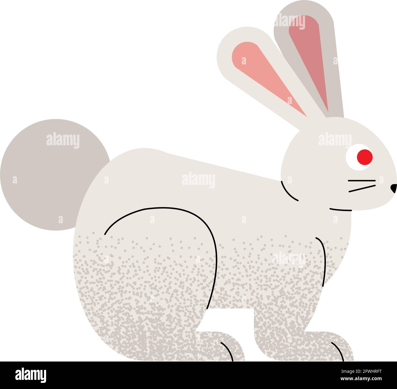 cute rabbit mascot animal character Stock Vector Image & Art - Alamy
