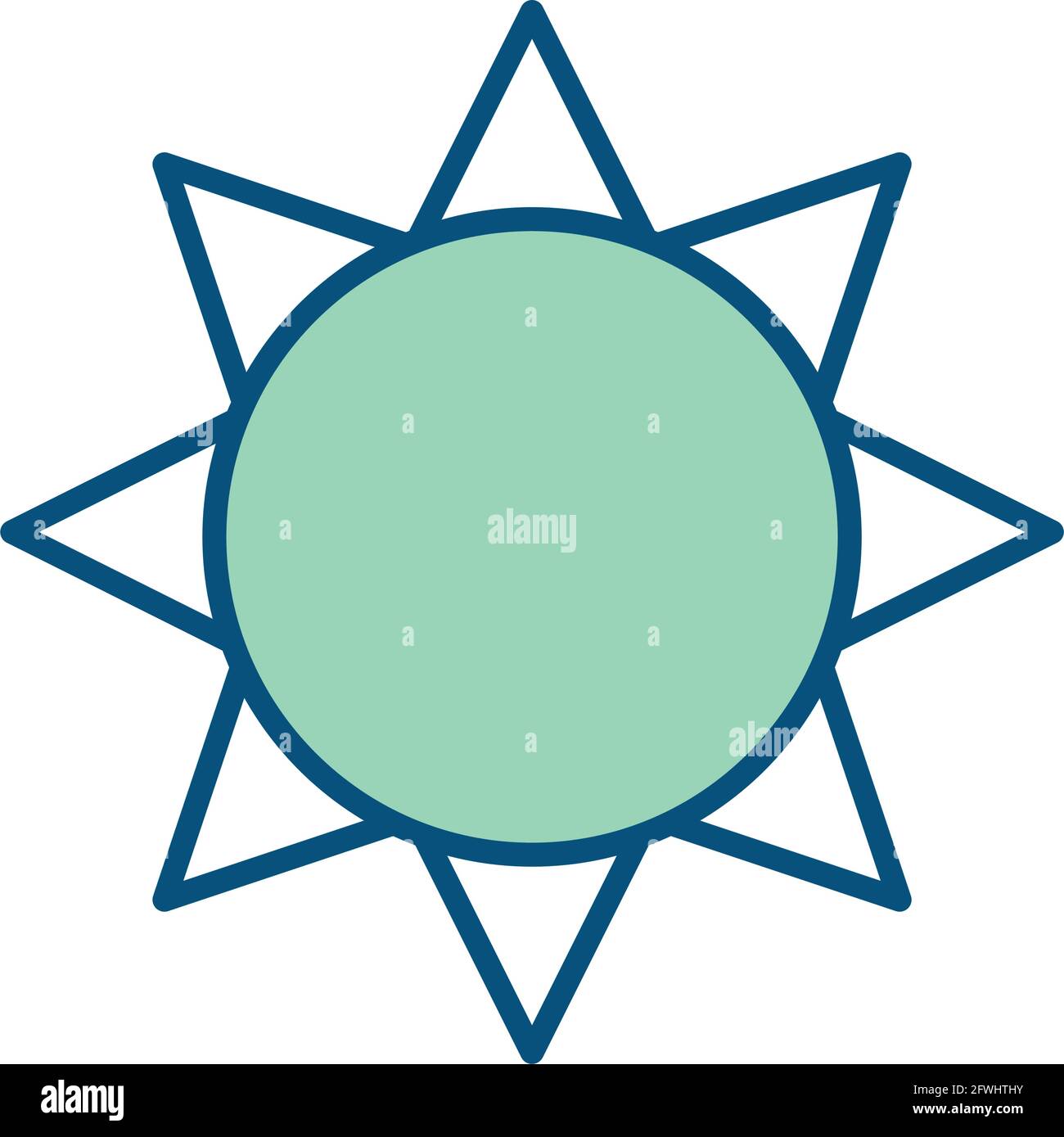 Isolated sun icon Stock Vector Image & Art - Alamy