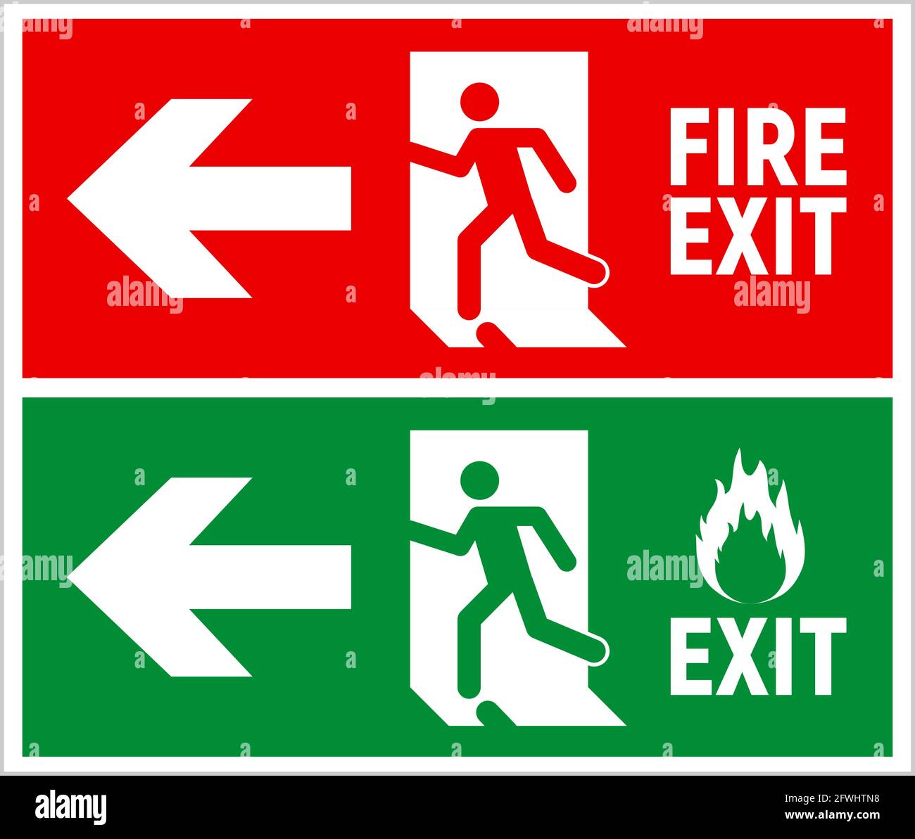 Emergency Fire Exit Arrow Right Symbol Emergency Safety Sign Safety