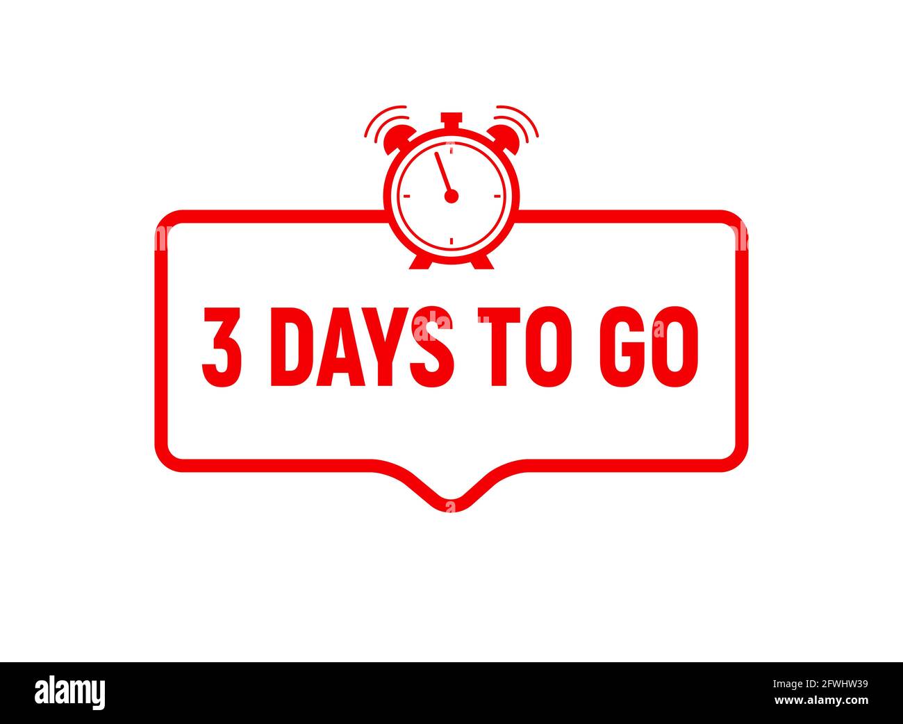 3 days to go last countdown icon. Three day go sale price offer