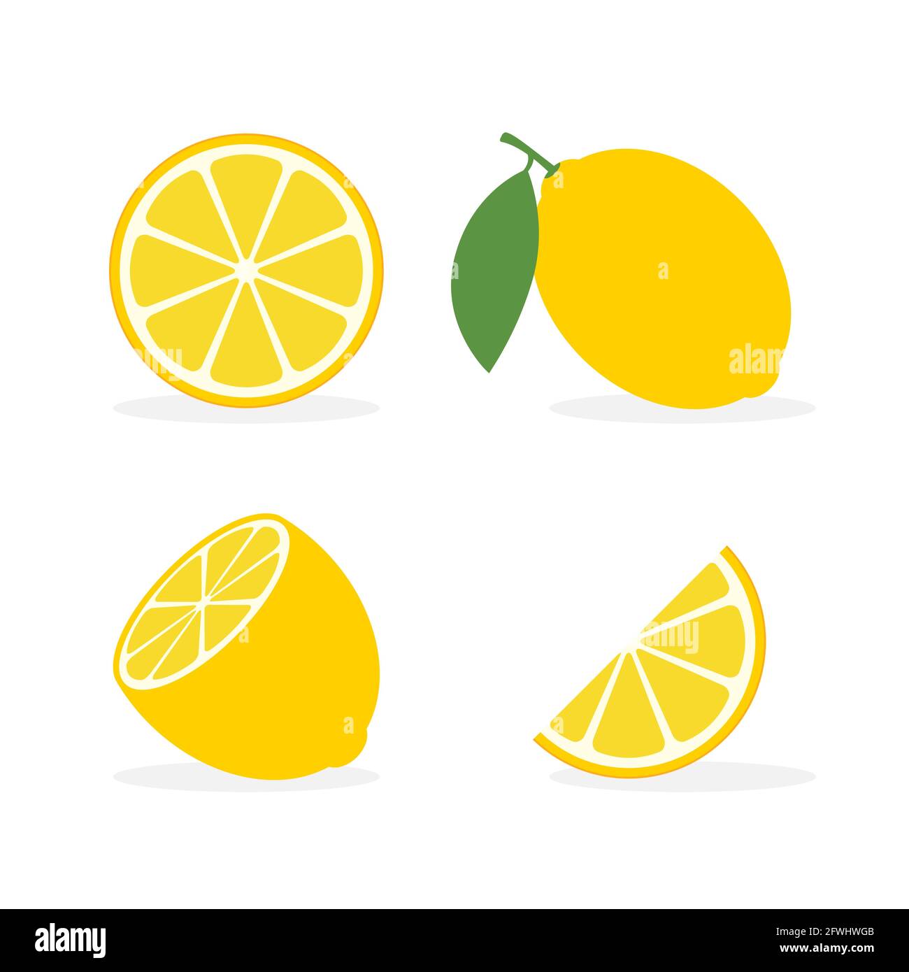 Fresh lemon wedge Stock Vector Images - Alamy, image size:1300x1390