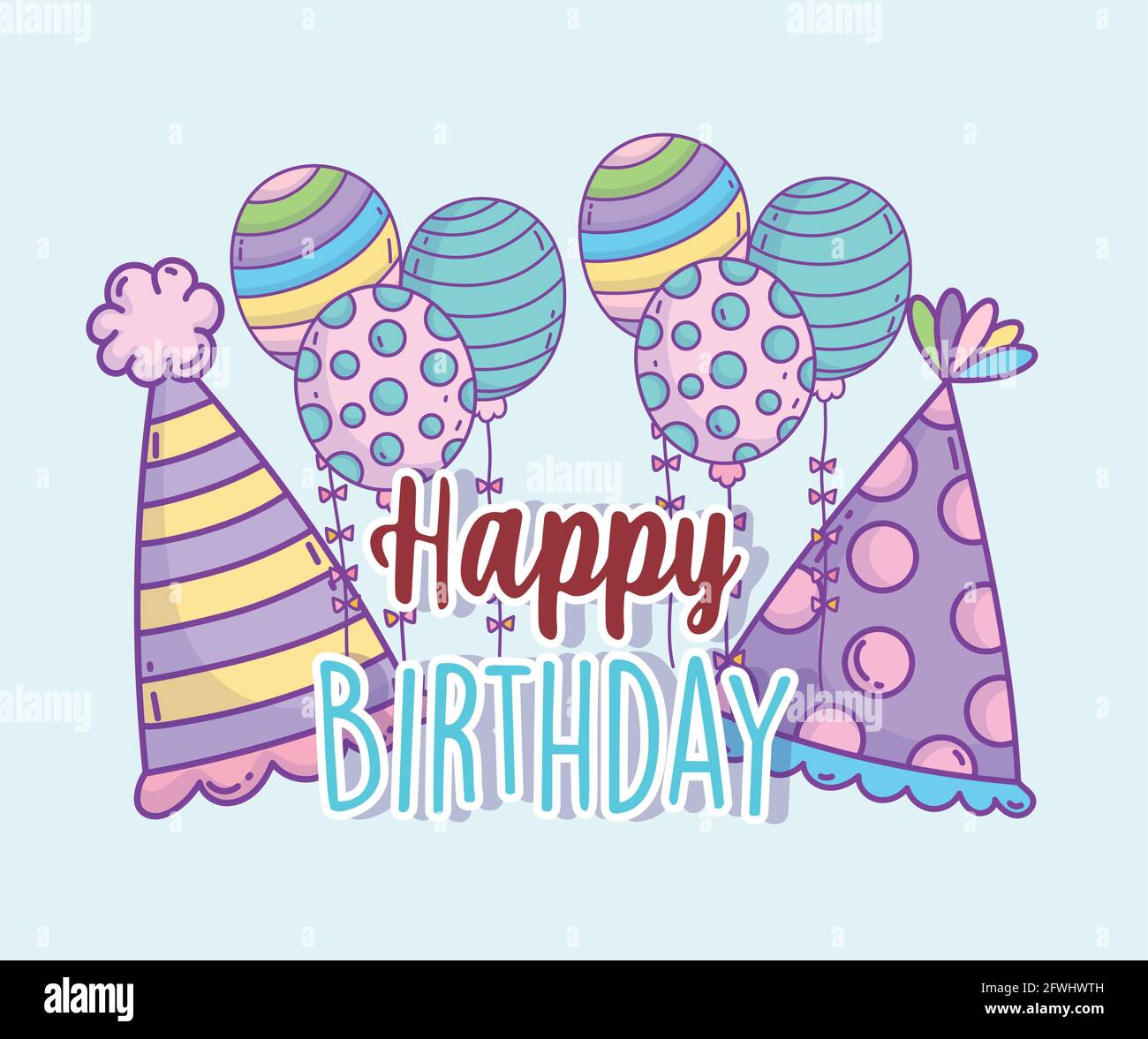 happy birthday decoration Stock Vector Image & Art Alamy