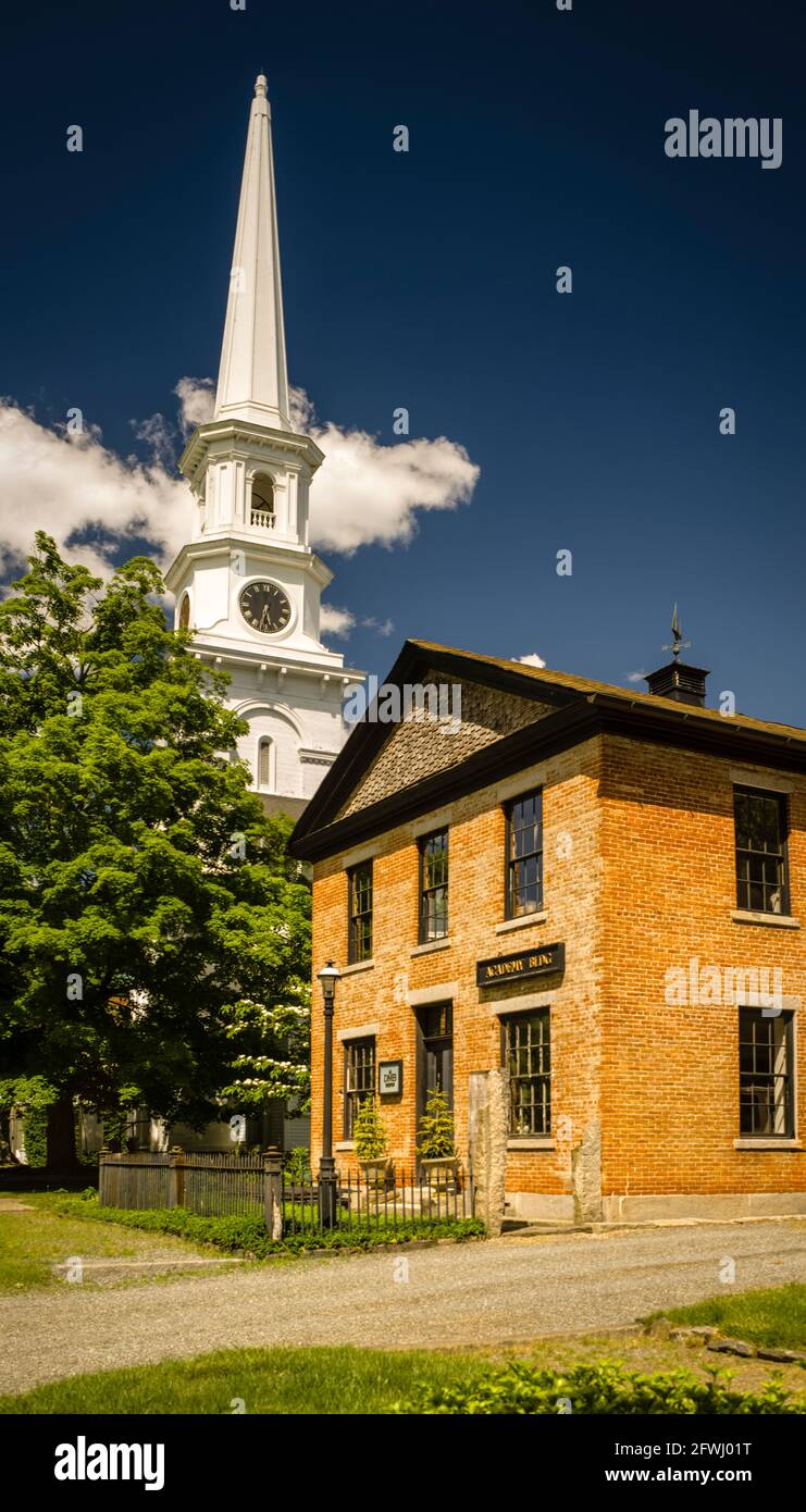 Academy Building & Thompson Congregational Church Thompson Hill