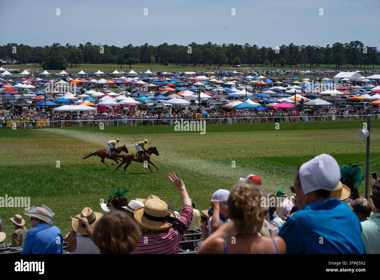 Camden, United States. 22nd May, 2021. Crowds packed the infield of the