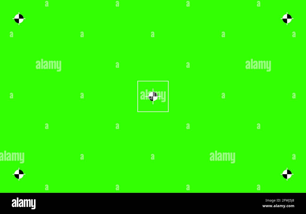 Green colored chroma key background screen flat style design vector illustration. Stock Vector