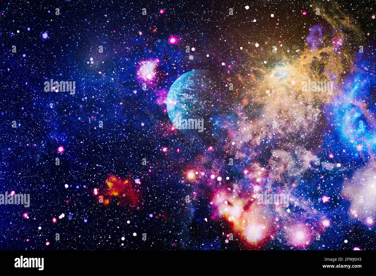 Deep space background with stardust and shining star. Milky way cosmic  background. Elements of this image furnished by NASA Stock Photo - Alamy