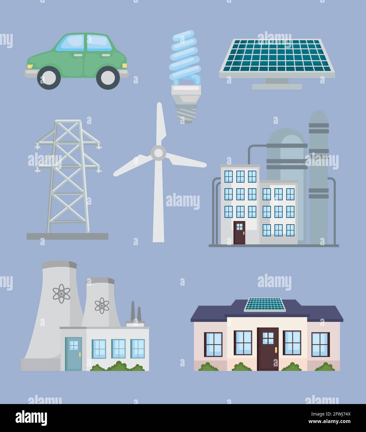 Alternative energy icon collection Stock Vector Image & Art - Alamy