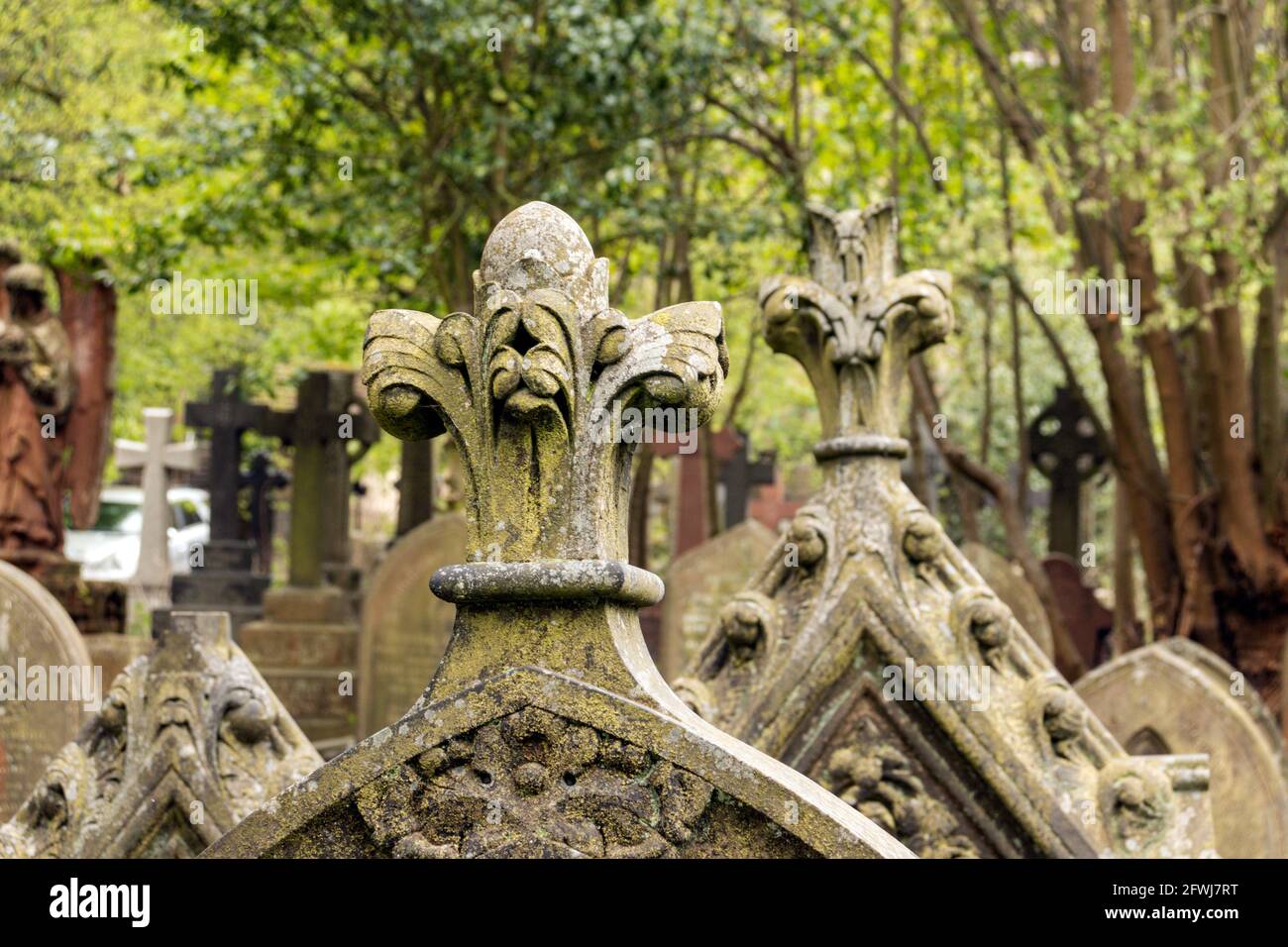 Victorian gravestones at Todmorden, Lancashire Stock Photo Alamy